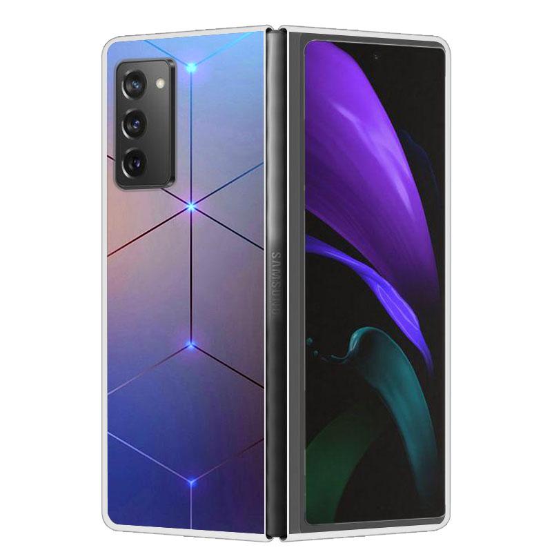 Крутой чехол для Samsung Z Fold 6 5 4 3 Чехол Жесткая прозрачная пластиковая крышка для Samsung Galaxy Z Fold 2 5 6 Чехол для телефона Funda ZFold2 Coque
