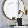 Mirror Sticker You Look Amazing Decal Stylish Elegant Window Wall Sticker for Home Bathroom Decoration