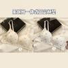Cute cat small breasts slightly gathered underwear for women without steel rims, girl student anti-sagging thin breathable comfortable bra