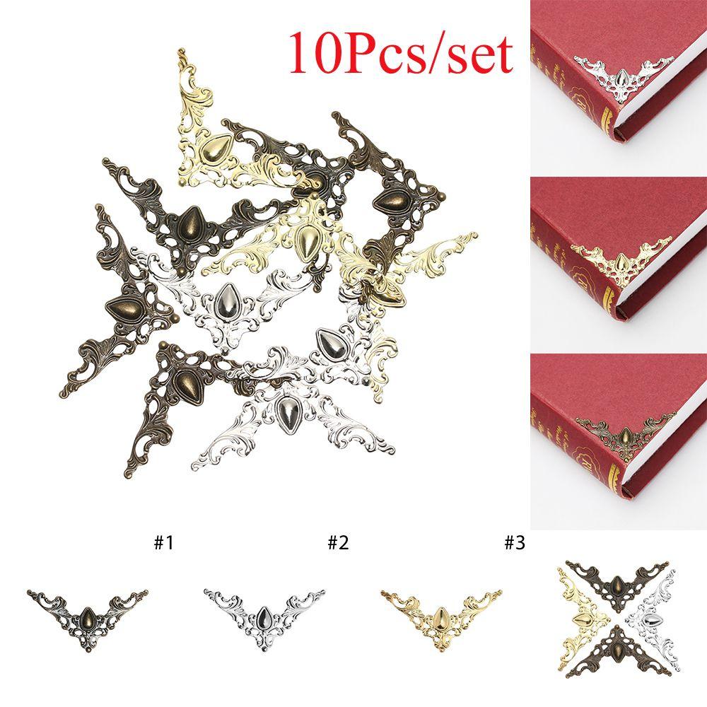 Metal Album Folders Scrapbook Antique Bronze Corner Brackets Box Decor Book Corner Protector