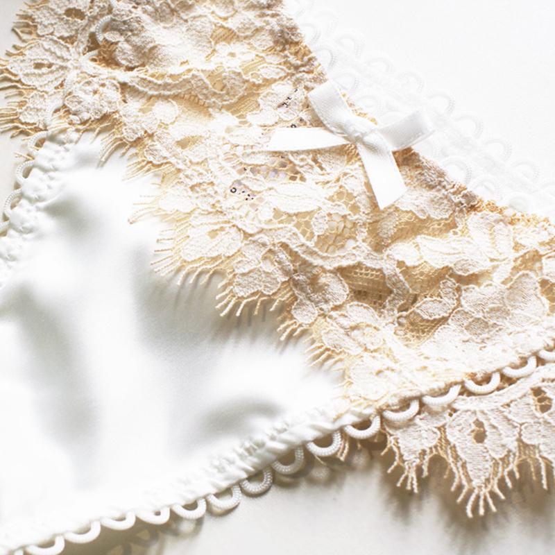 CINOON Sexy Eyelashes Lace Panties Women Underwear Low-waist Lingerie Embroidery Breathable Underpants Female G String Intimates