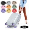 8Pcs Luggage Wheels Protector Rings Silicone Luggage Accessories Wheels Cover For Most Luggage Reduce Noise For Travel Luggage