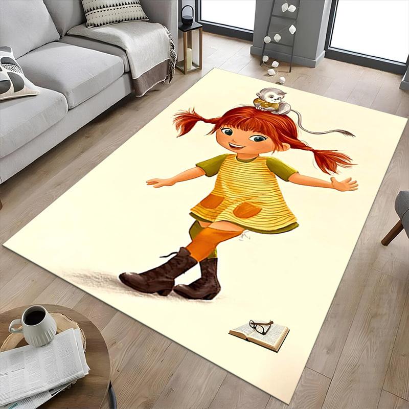 1PC girl monkey Extra Large Non Slip Floor carpet, Office, family, bedroom, Studio Large Area Rug Indoor Rugs, , Vibrant Colors