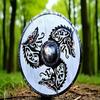 Средневековый Дракон Viking Shield Боевой Valhalla Деревянный Норвежский Воин Декор LARP Щит для Дисплея