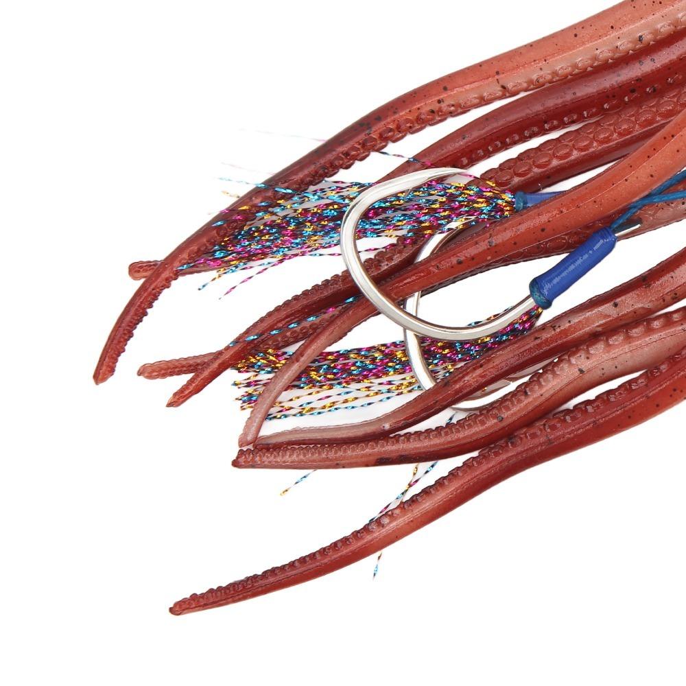Soft Fishing Squid Bait TPE Fishing Octopus Lure Durable Squid Jig Bait Saltwater Ocean Fishing