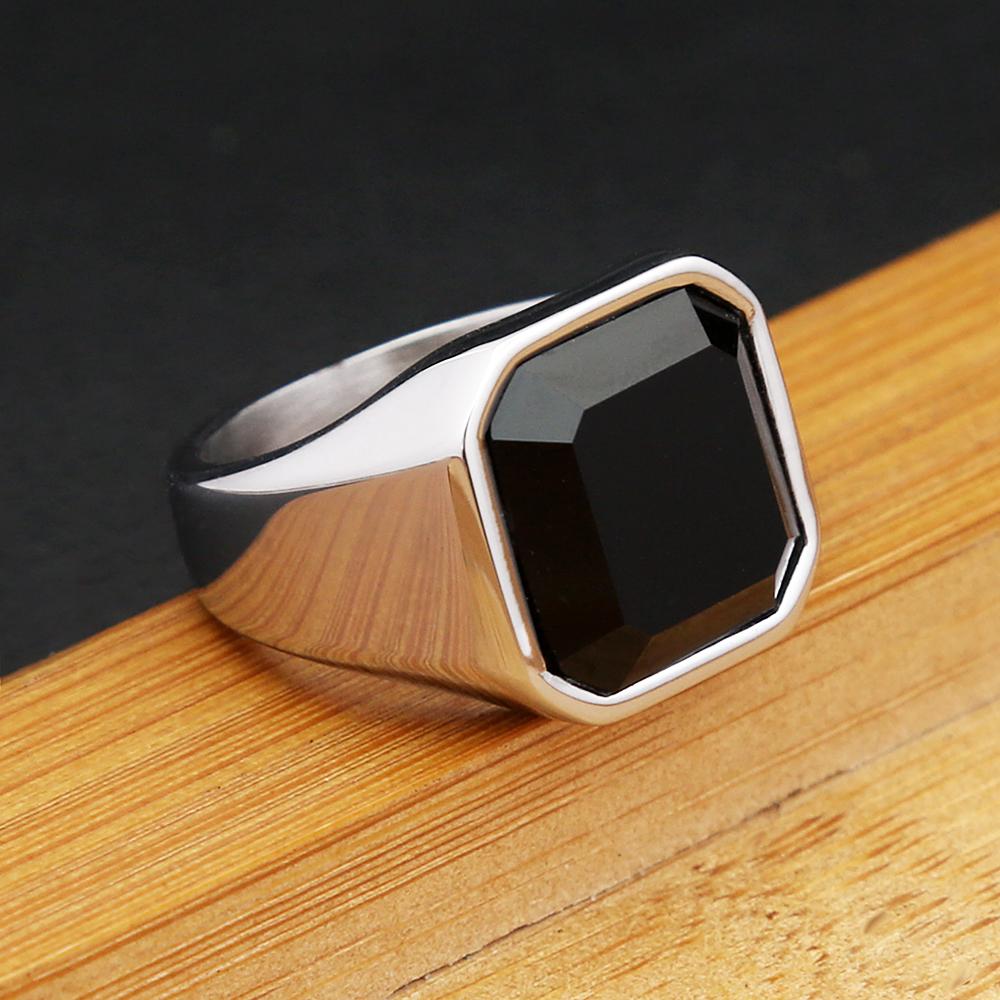 Винтажное готическое кольцо с когтем дракона, панк, хип-хоп, из нержавеющей стали, с черным камнем, для мужчин и женщин, ювелирные аксессуары для вечеринок