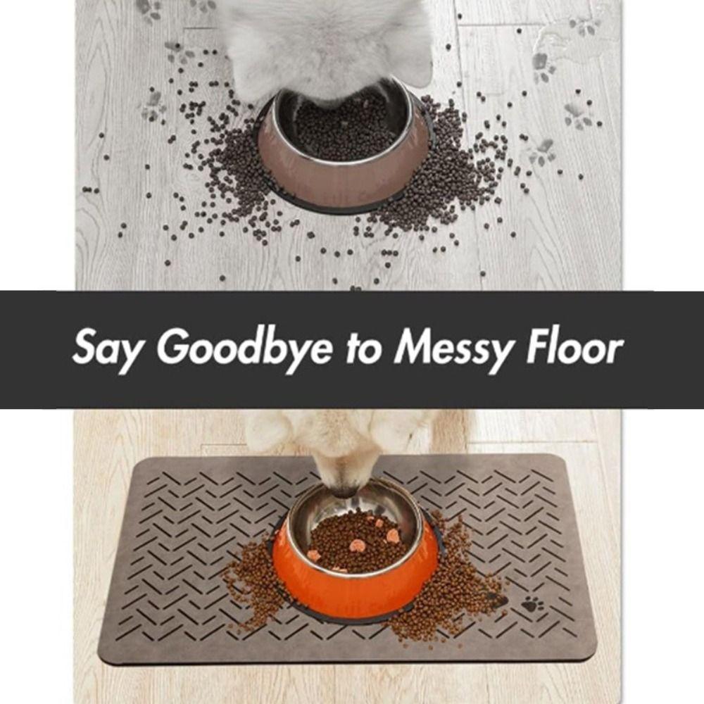 Быстросохнущая подставка под миски для кормления животных Нескользящий коврик для кошачьей кормушки Напольный коврик Подставка под миску с кормом для животных Товары для животных
