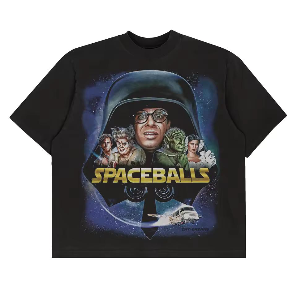 Spaceballs Retro Comedy Sci-Fi Movie Graphic T-and kids tshirt Men Women Vintage Casual Cotton Short Sleeve Streetwear Tee
