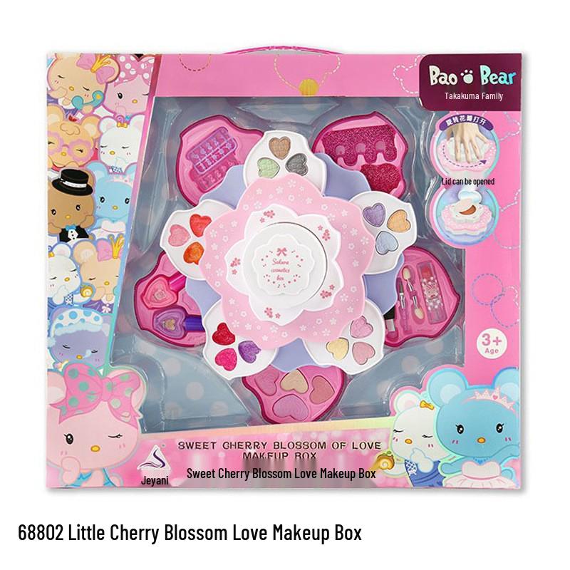 Детский набор для макияжа: Лак для ногтей, помада, тени для век для сцены и ролевых игр