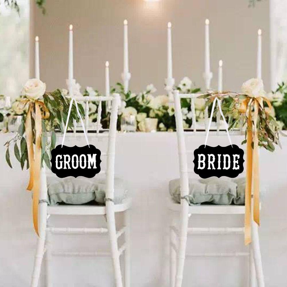 Винтажная табличка на спинку стула «Мистер и Миссис» Деревенский кулон на стул Жениха и Невесты Украшения для вечеринки помолвки
