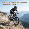 RANDRIDE YS90 27,5-дюймовый электровелосипед для мужчин, горный велосипед с полной подвеской, гидравлический тормоз SHIMANO, электровелосипед 48 В 1000 Вт для взрослых