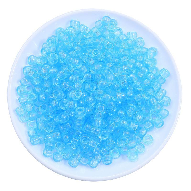 Акриловые бочкообразные бусины с большим отверстием 9x6 мм для изготовления браслетов своими руками