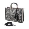 Daks Navy Flower Embroidery Jacquard Large Tote Bag Dcba5f655n2