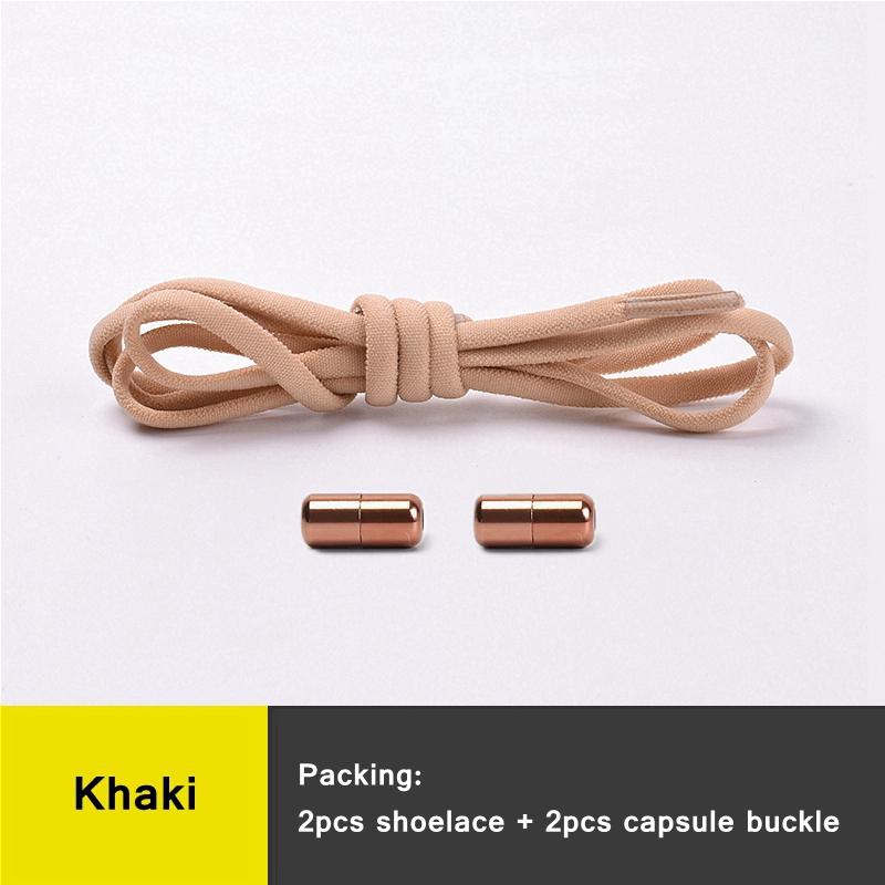 NO.8 No Tie Shoelaces Elastic Semicircle Shoe Laces for Kids and Adult Metal Lock Sneakers Shoelace Boot Lazy Laces Shoe Strings