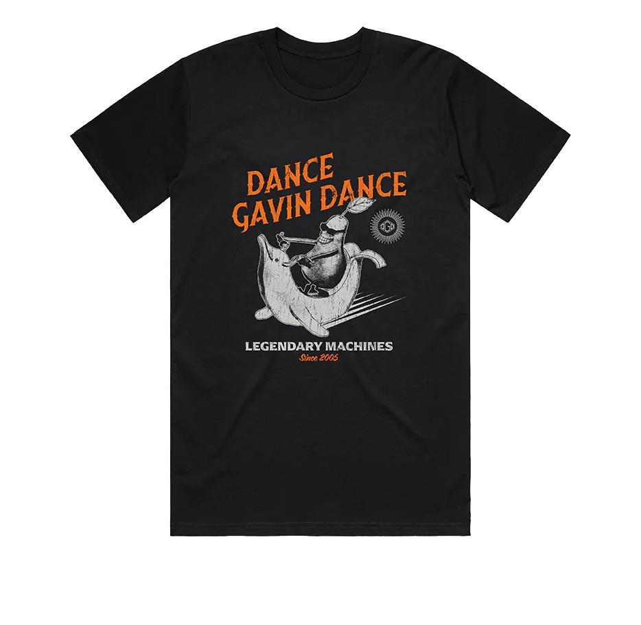 Редкая футболка Dance Gavin Dance Legend Черная Хлопок Размер S-4XL Унисекс PP265 Унисекс Футболка
