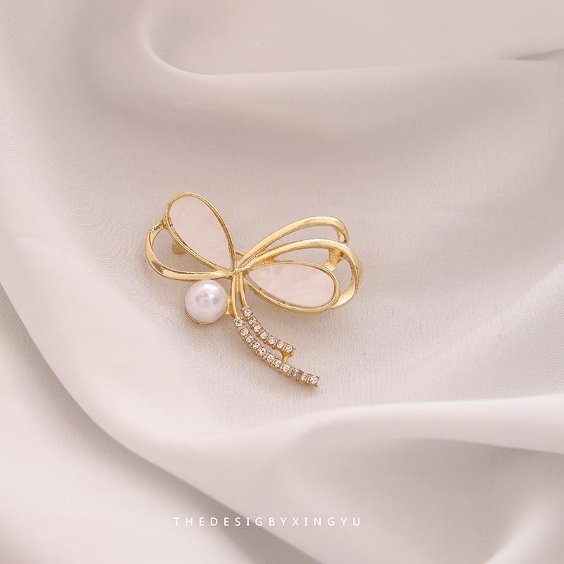 Элегантная брошь в виде золотого жемчужного колоса: Универсальный, Высококлассный Аксессуар для Женщин