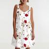 Women's Summer Dress With Pocket Sleeveless Floral Print Sundress