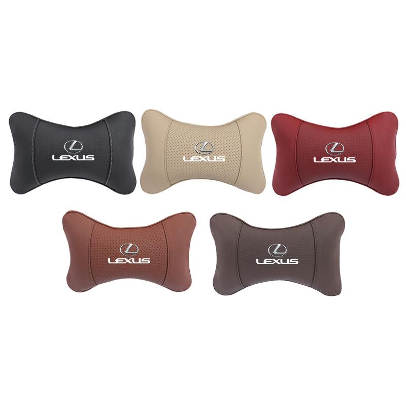 1Pcs Car Seat Headrest Auto Logo Neck Pillow For Lexus IS200 LC500 IS250 NX300h ES300h IS350 IS300 RX350 GS350 LX600h SC430 UX AFH1