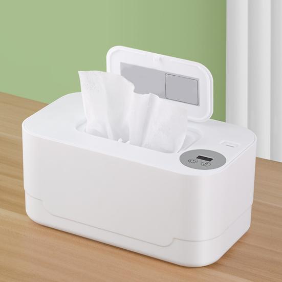 Baby Wipe Warmer Portable Temperature Adjustable USB Powered Large Capacity Wet Tissue Dispenser Heater