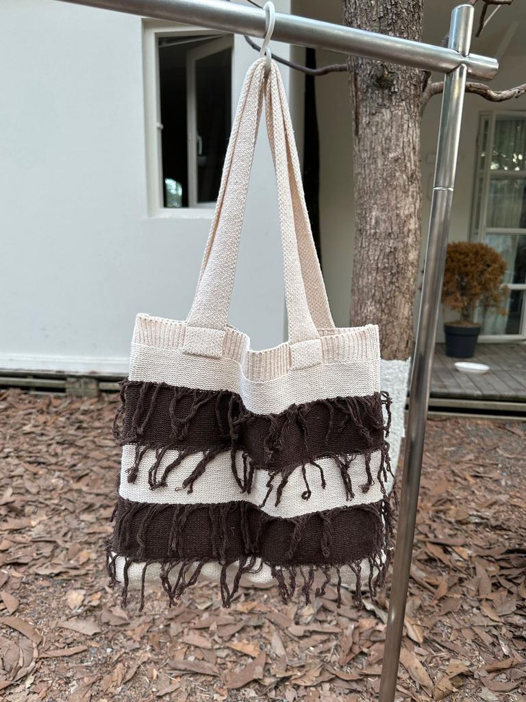 Винтажная вязаная сумка плетеная сумка с бахромой модная женская сумка через плечо Superior Sense сумка сумка для покупок