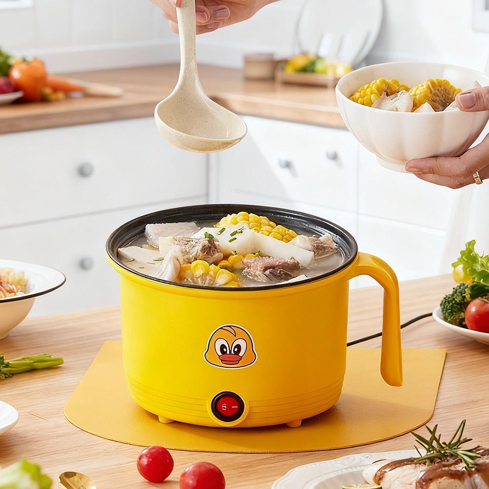 Многофункциональная электрическая плита с антипригарным покрытием: Горшочек для лапши быстрого приготовления большой емкости для общежития