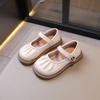 Spring Autumn Girls' Flat Shoes Fold Kids Leather Shoe School Solid Color Causal Children Princess Shoes Fashion Versatile New