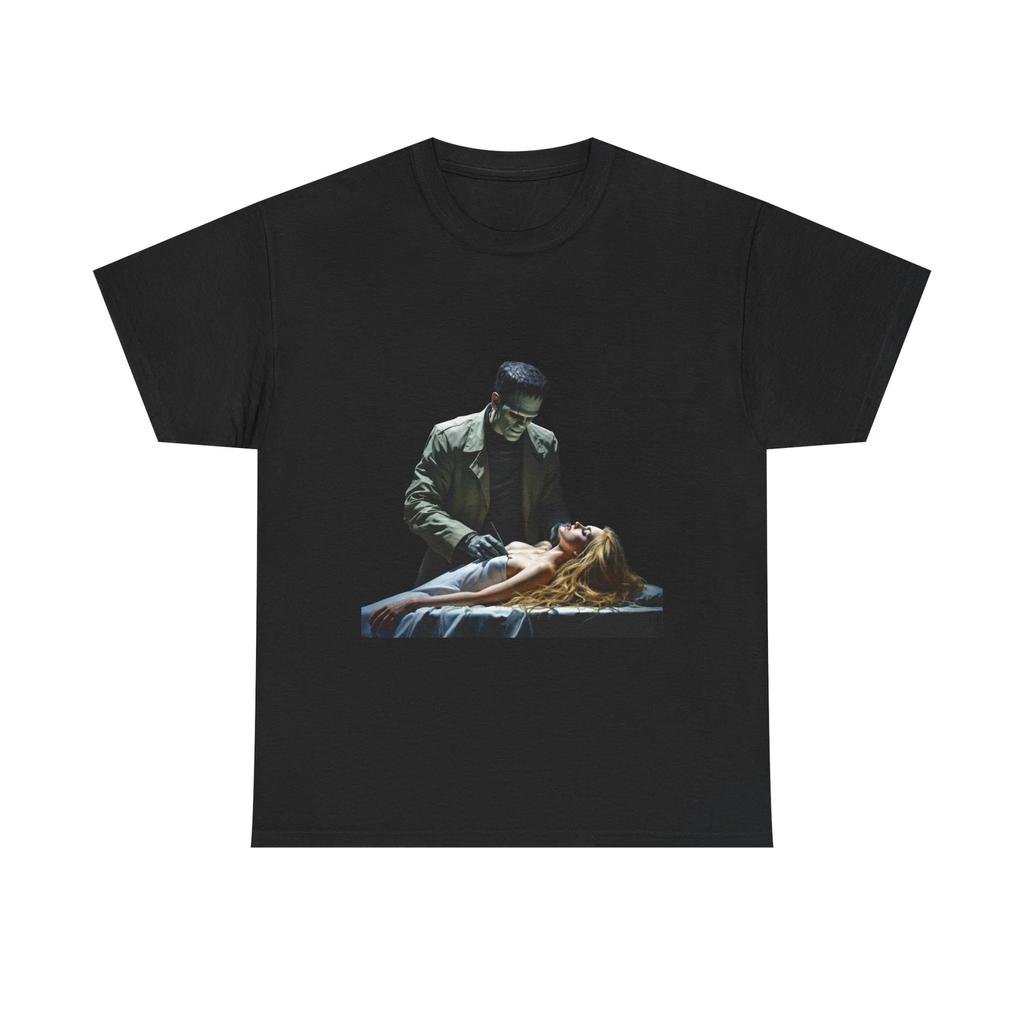 Frankenstein in Laboratory Gothic Horror Unisex Shirt Graphic Tee for Halloween