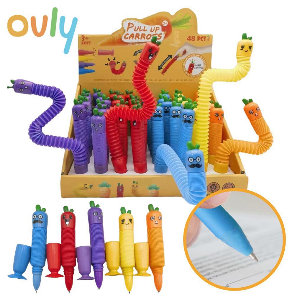 Присоски Pop Tube Морковь Ручка Редис Сенсорный Push It Bubble Декомпрессионная трубка Антистресс Непоседа Аутизм Тревожная сильфонная игрушка