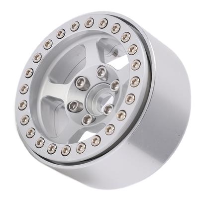 1,9-дюймовые beadlock диски из алюминиевого сплава, 5 отверстий, серебристые обода, не оставляющие пятен, замки для шин, диски для RC-машинок