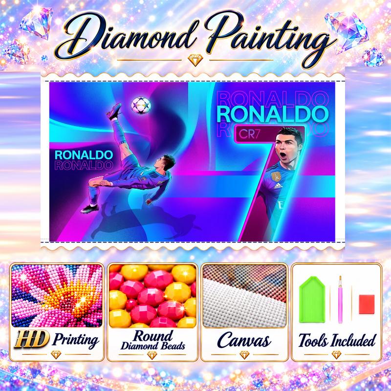 Cristiano Ronaldo 5D Diamond Painting Kit DIY Full Drill Diamond Art Home Wall Decor