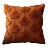 Decorative Pillow Case Embroidery Maple Leaves Pumpkin Pattern Pillow Cover Removable Easy To Clean Washable Throw Pillow Case