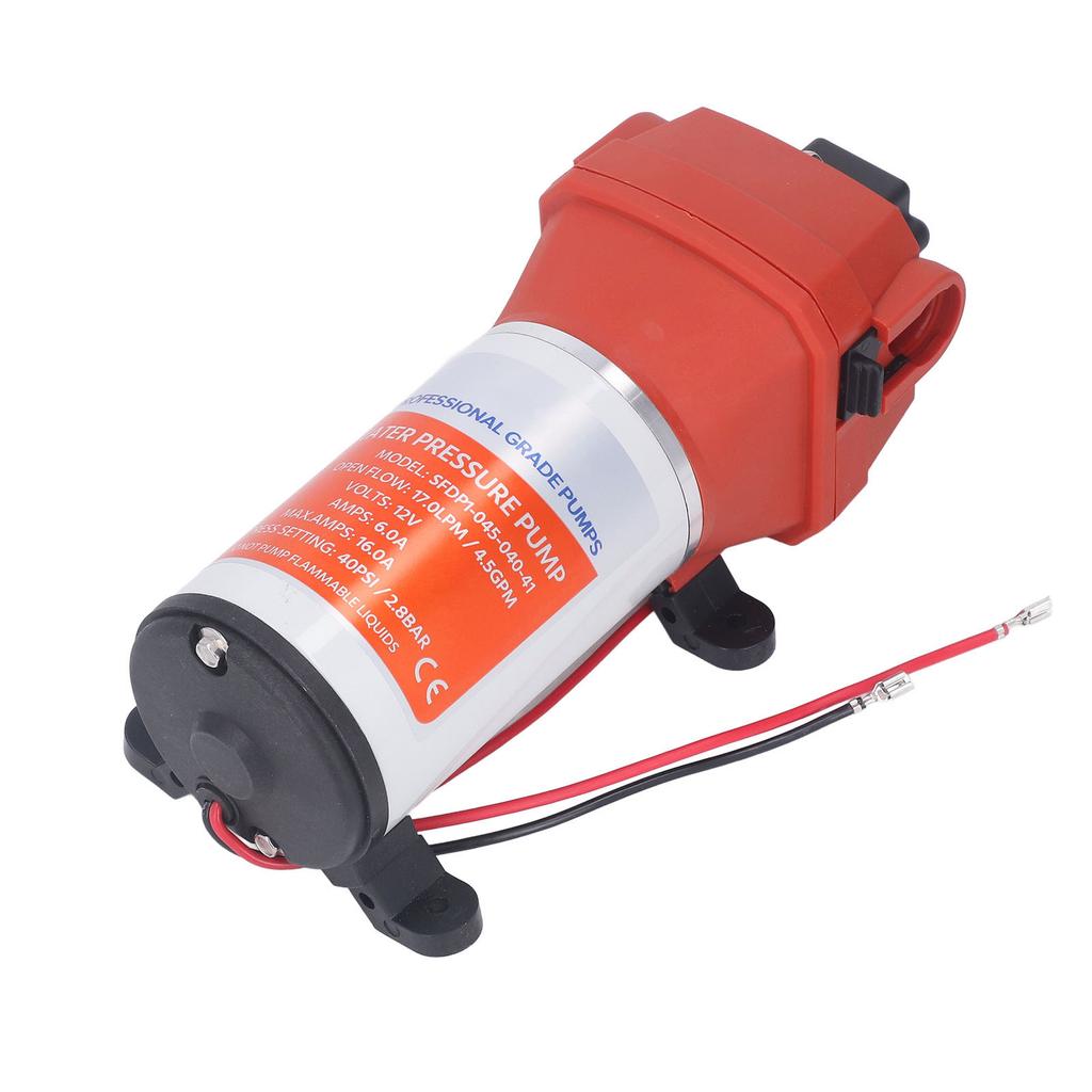12В Мембранный насос Высокого давления Большой крутящий момент Защищенный от протечек Самовсасывающий насос для Яхты Автодома Уборочной машины