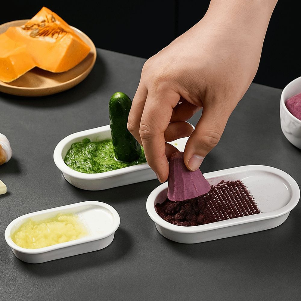 Wear Resistant Garlic Grinder Manual Kitchen Grater Vegetable Grinding Tool  Vegetable Puree Making