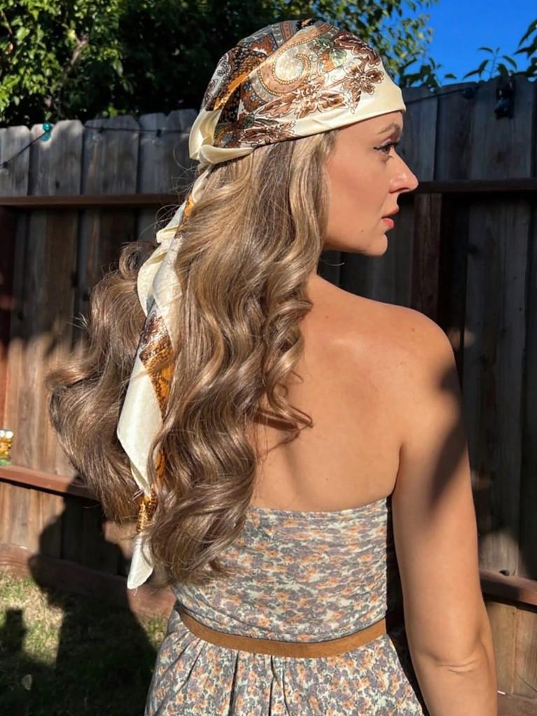 Сатиновый квадратный платок женский цветочный хиджаб элегантный принт шелковый шейный платок шаль обертывания повязка на голову ручка аксессуары для волос бандана