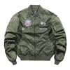 Autumn and Winter Coat Embroidered Jacket Men's Flight Jacket