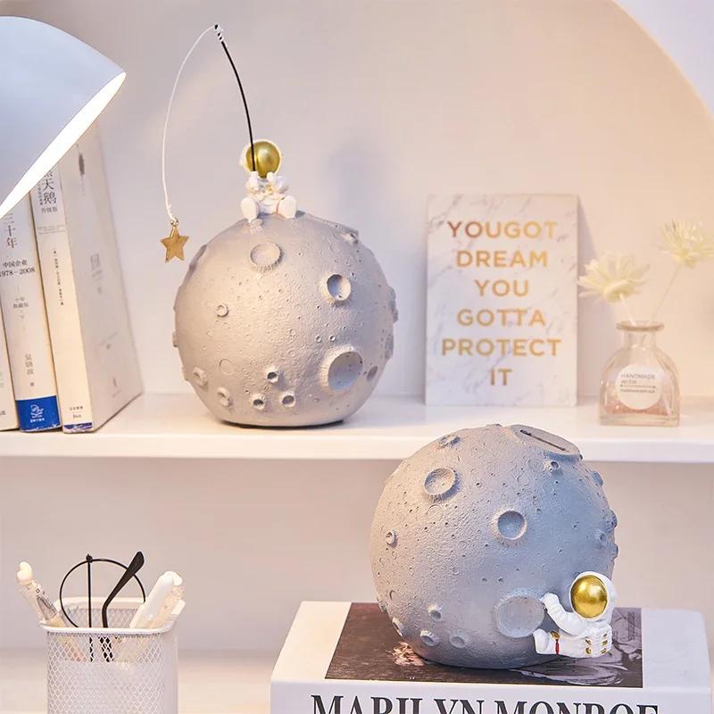 Домашний декор Копилка Креативная смоляная детская копилка Подарок на день рождения астронавт Копилка Детская копилка Декор для рабочего стола Украшения