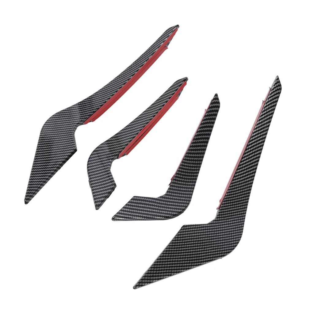 Front Bumper Lip Splitter Fin Decorative Bumper Spoiler Canards Body Kit for 2 Series M2 F87 2016-2021
