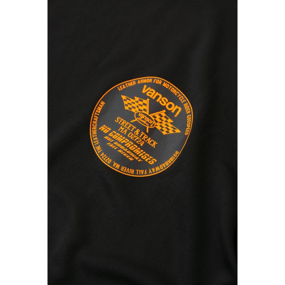 Vanson VSE25806S Men's Moisture-Wicking, Quick-Drying Mesh T-Shirt (XL, Black/Yellow)