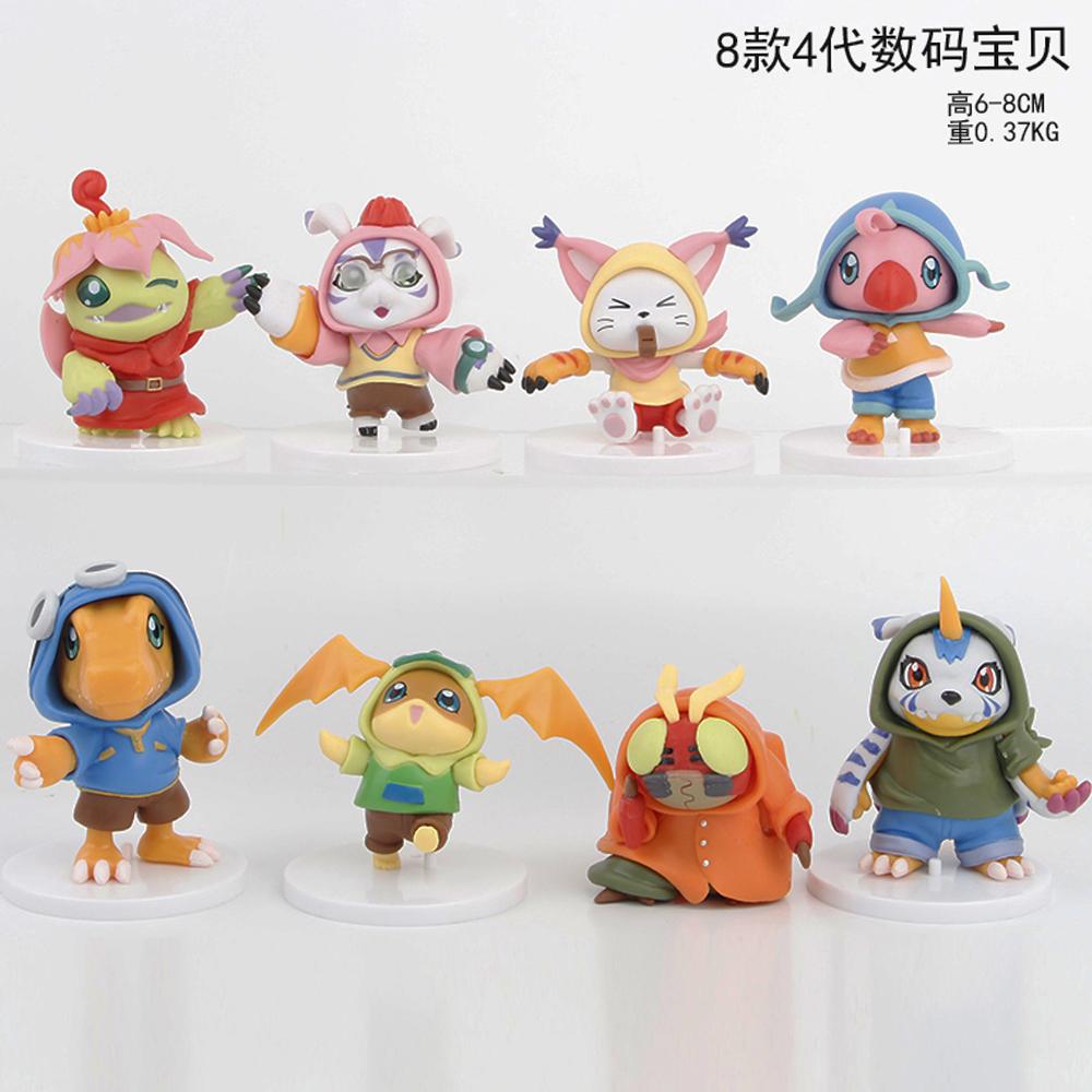 Digimon Adventure Figure Candy Toys Agumon Gabumon Patamon Gatomon Action Figure Model Collectible Doll Ornament