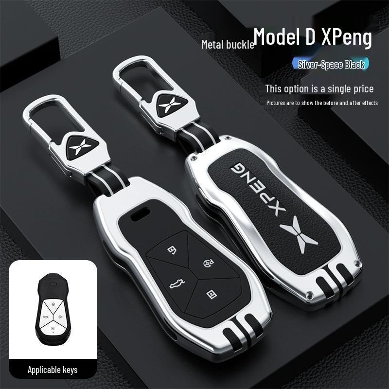 Premium Key Cover & Chain for Xiaopeng Models: P7, P7i, P5, G3, G3i, G6, G9 - Men's & Women's Edition