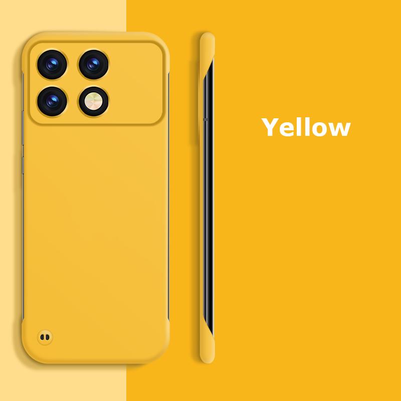 Ультратонкий безрамный матовый чехол для ПК с защитой от отпечатков пальцев для Xiaomi Poco X6 Pro, противоударный чехол-накладка