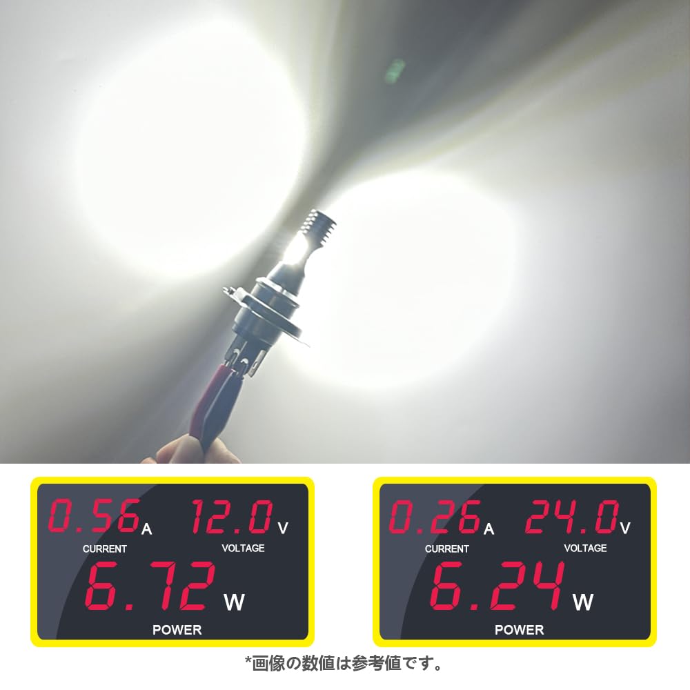 P15D LED Motorcycle Headlight, PH7, HI/LO Switch, For Motorcycle Headlights, AC/DC10V-60V, High Brightness 3020