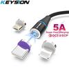 Магнитный кабель для супер быстрой зарядки 5A USB Type-C для Huawei P50 P40 P30 Mate 50 40 30 20 Honor 20 USB C, провод для зарядного устройства