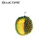Summer Durian Collar Pins Enamel Brooches for Women Men Suit Hijiab Pins