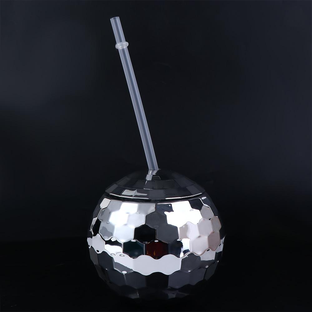 Drink with Straw Flashlight Glitter Cocktail Disco Ball Cup Wine Goblets Bar Tools
