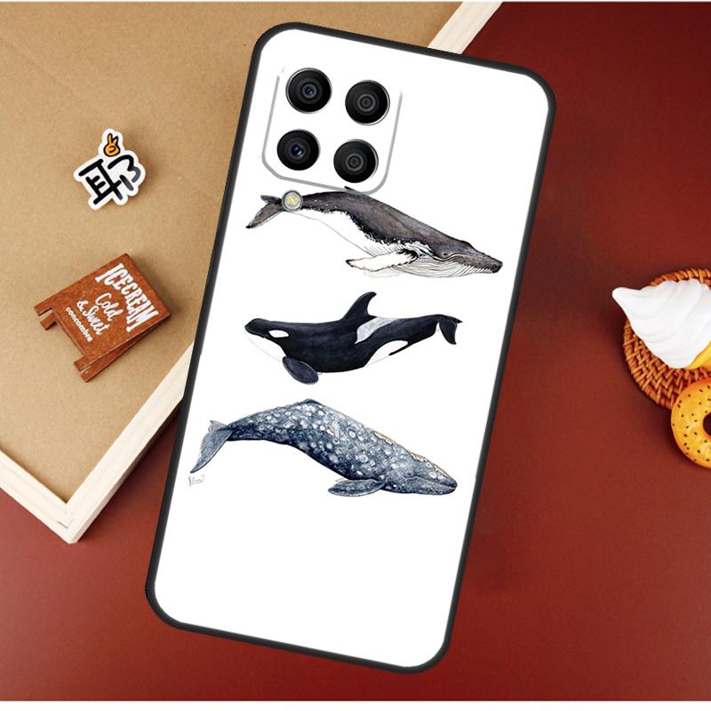 Чехол с акулой и косаткой для Samsung Galaxy M51 M31 M21 M11 M16 M36 M56 M53 M12 M32 M52 M15 M35 M55 M14 M34 M54