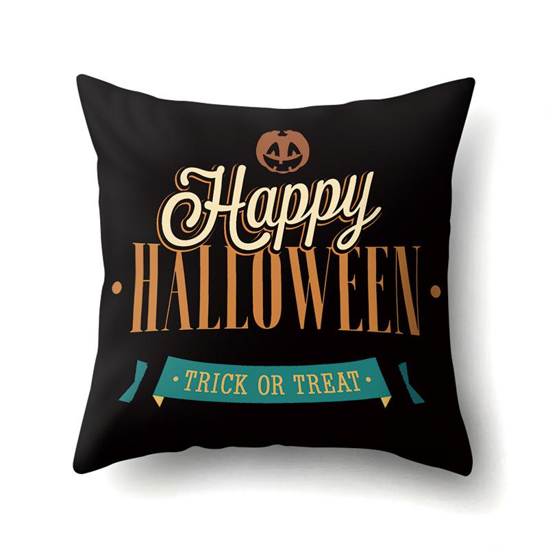 Halloween Pillowcase Car Waist Pillow Pumpkin Sofa Cushion Cover Office Home Living Room Pillowcase
