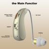 2 комплекта миниатюрных цифровых слуховых аппаратов-наушников для пожилых людей, портативные усилители, перезаряжаемые и регулируемые усилители для пожилых