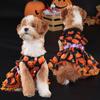 Popular Halloween Pet Supplies Dog Clothes Costumes Pumpkin Skirts and Small Dog Lace Skirt Dog Dress White Girl Dog Clothes
