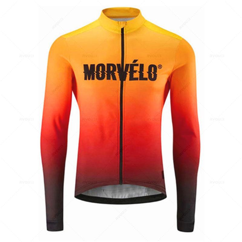 Азия 3XL (ЕС XXL)Morvelo Осенний Комплект Джерси Мужской С Длинным Рукавом Велосипедная Одежда Форма Майка Одежда Для Велоспорта Спортивные Велосипедные Велосипедные Штаны